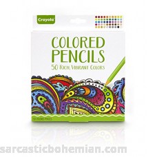 Crayola Colored Pencils Pre-sharpened Adult Coloring 50 Count Stocking Stuffer Gift B018HB2QFU